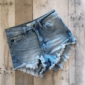 Juniors Blue Denim Shorts Size 1